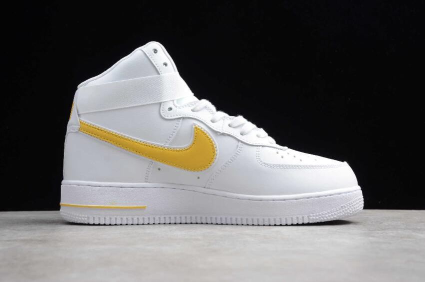 Women's | Nike Air Force 1 High 07 White Yellow AT4141-101 Running Shoes