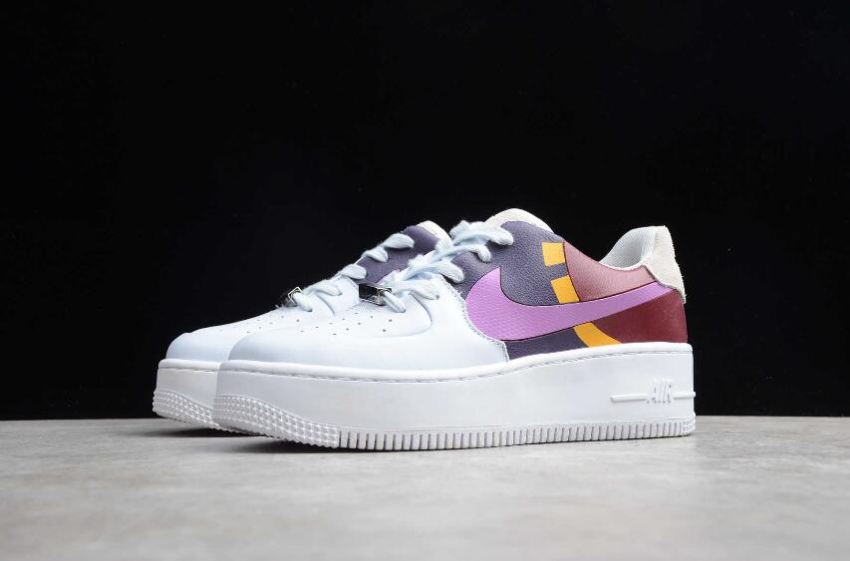 Men's | Nike Air Force 1 Sage Low LX Football Grey Dark Orchid BV1976-003 Running Shoes