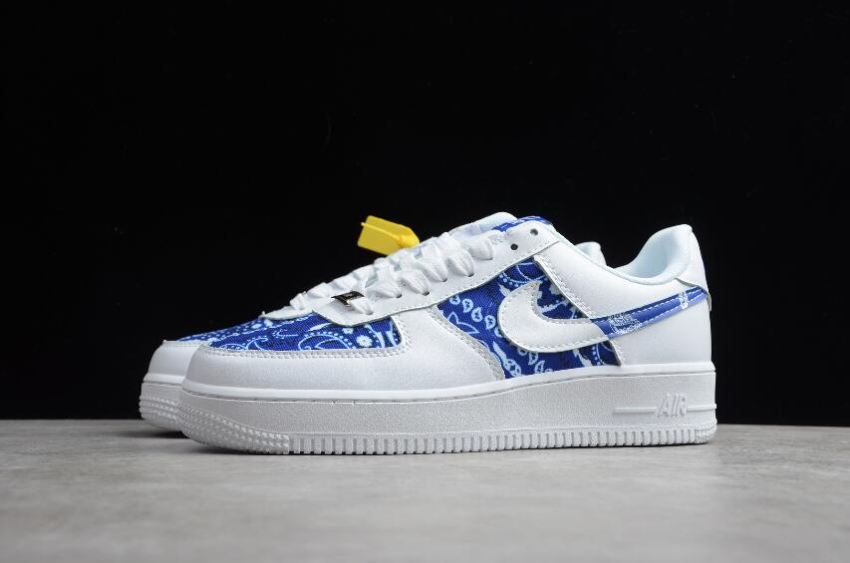 Women's | Nike Air Force 1 07 Para Noise White Blue BW9953-100 Running Shoes
