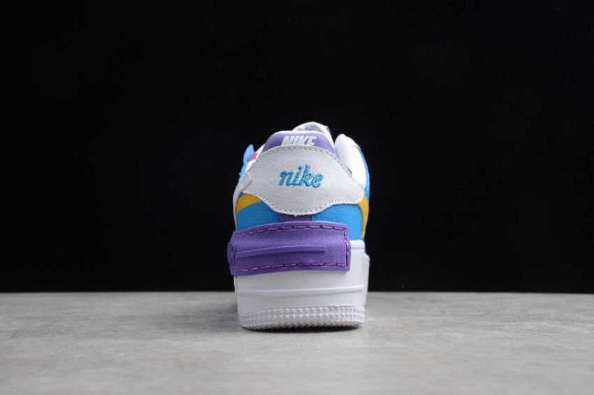 Women's | Nike Air Force 1 Shadow White Blue Purple CI0919-025 Running Shoes