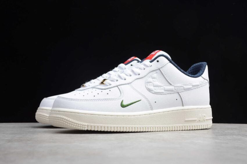 Men's | Kith x Nike Air Force 1 07 White Blue CU2980-193 Running Shoes