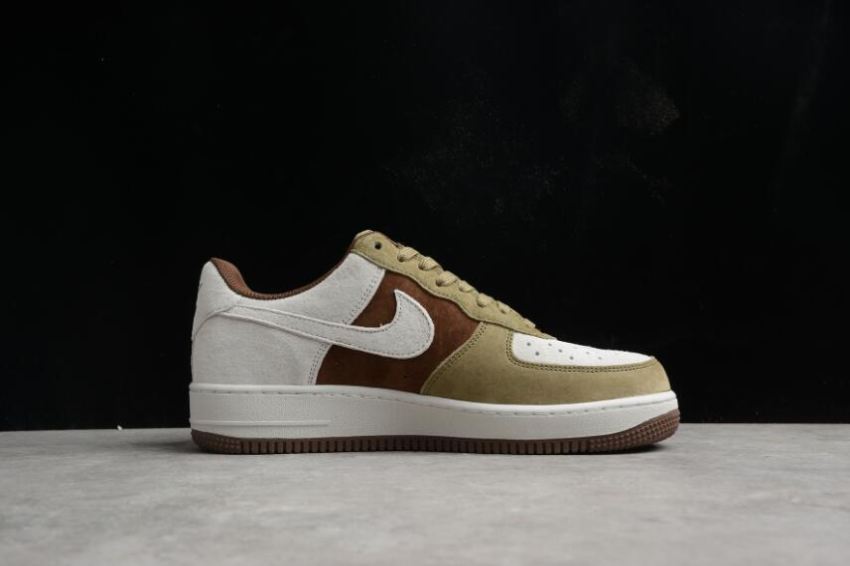 Men's | Nike Air Force 1 Low DB2260-199 Beige Brown Green Shoes Running Shoes