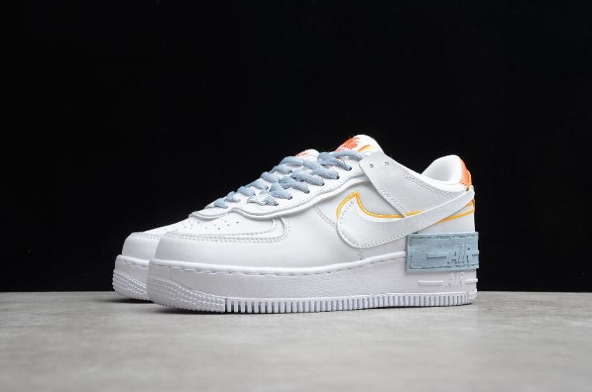 Men's | Nike Air Force 1 Shadow Be Kind White Summit White Yeelow DC2199-100 Running Shoes