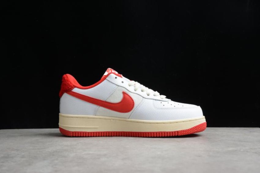 Men's | Nike Air Force 1 07 Lv8 DO5220-161 White Red Shoes Running Shoes