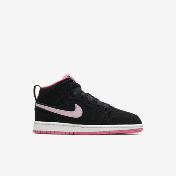 Air Jordan 1 Mid | Black / Digital Pink / White / Pink Foam 