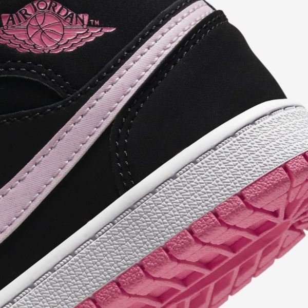 Air Jordan 1 Mid | Black / Digital Pink / White / Pink Foam 