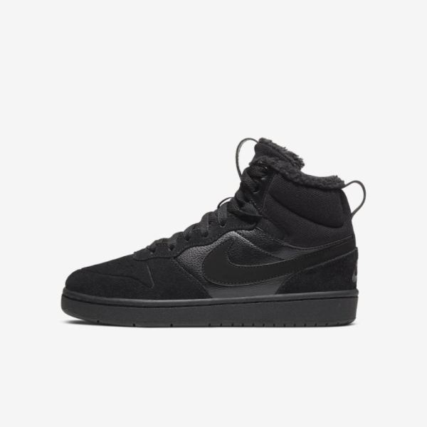 Nike Shoes Court Borough Mid 2 | Black / Black / Black