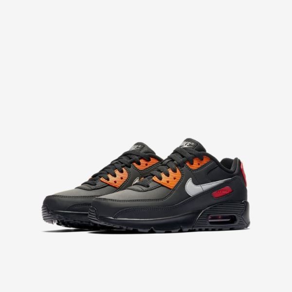 Nike Shoes Air Max 90 | Black / Magma Orange / University Red / Light Smoke Grey
