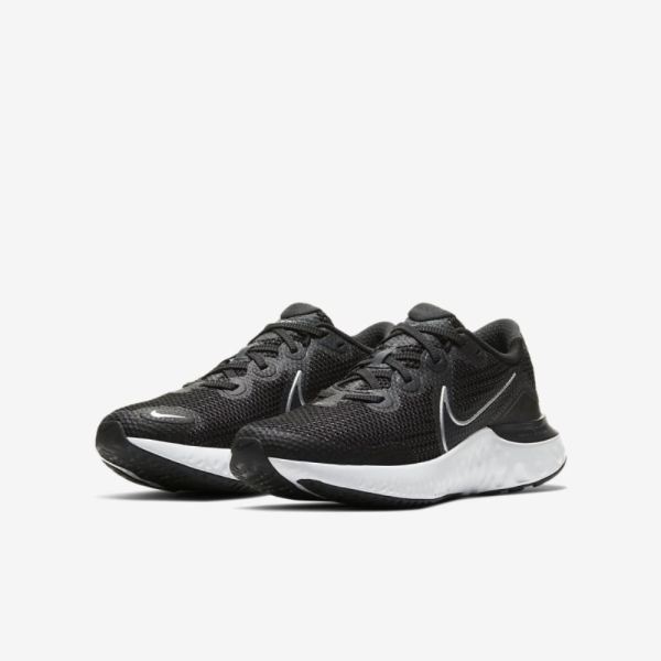 Nike Shoes Renew Run | Black / White / Wolf Grey / Metallic Silver