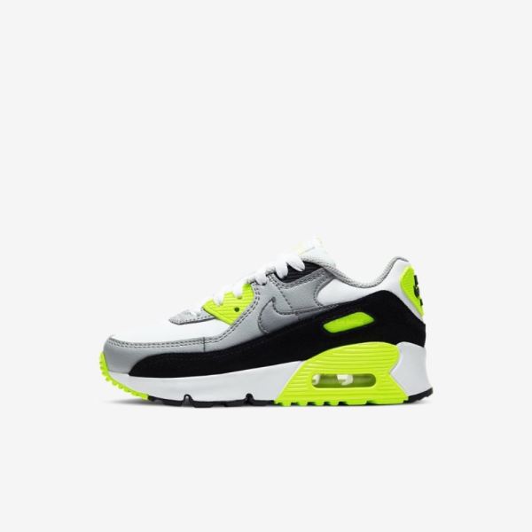 Nike Shoes Air Max 90 | White / Light Smoke Grey / Volt / Particle Grey