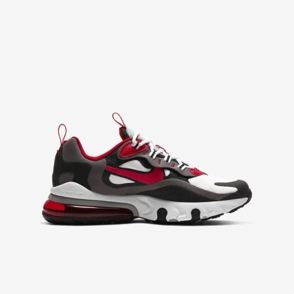 Nike Shoes Air Max 270 React | Iron Grey / Black / White / University Red