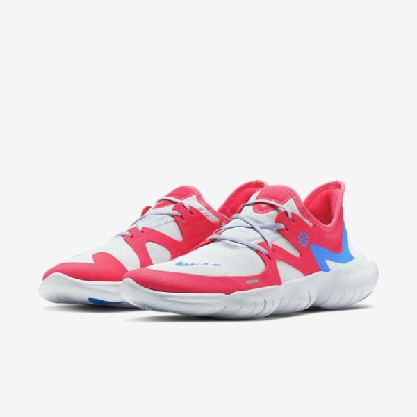 Nike Shoes Free RN 5.0 | Red Orbit / Football Grey / White / Blue Hero