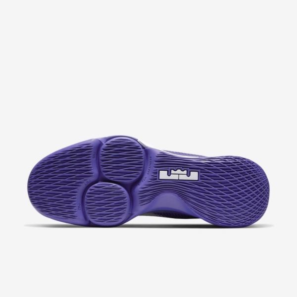 Nike Shoes LeBron Witness 4 | White / Voltage Purple / Pure Platinum / Metallic Gold