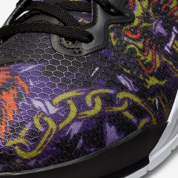 Nike Shoes Metcon 5 | Black / Purple Nebula / White / Bright Cactus