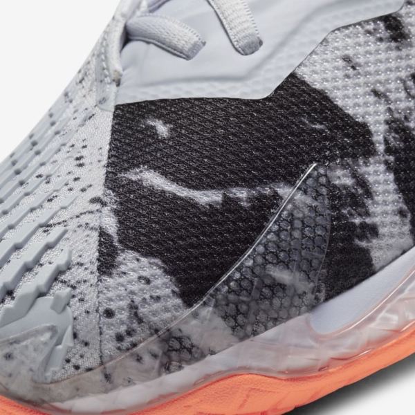 Nike Shoes Court Air Zoom Vapor Cage 4 | Sky Grey / White / Black / Bright Mango