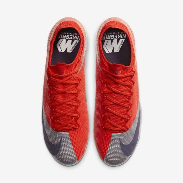Nike Shoes Mercurial Vapor 13 Elite FG | Max Orange / Metallic Silver / Black / Abyss