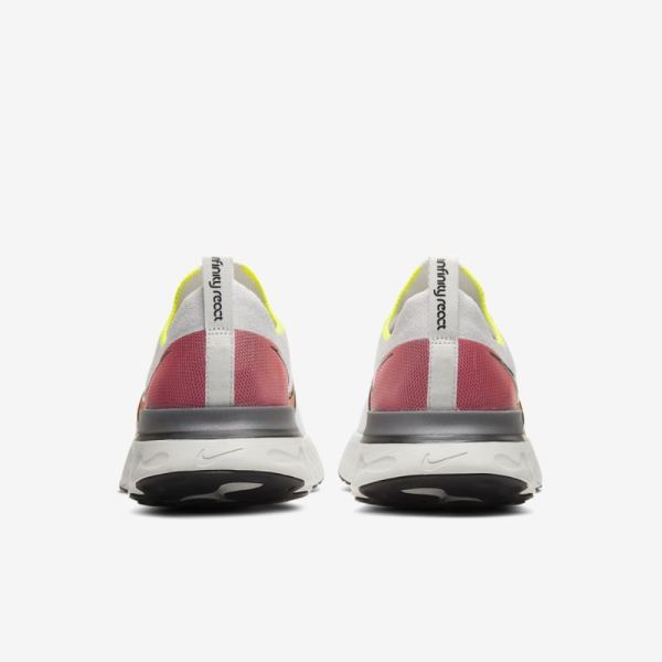 Nike Shoes React Infinity Run Flyknit | Platinum Tint / Pink Blast / Total Orange / Black