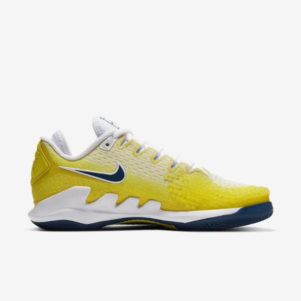 Nike Shoes Court Air Zoom Vapor X Knit | Opti Yellow / Bright Citron / White / Valerian Blue