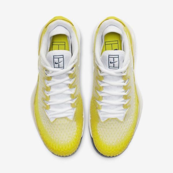 Nike Shoes Court Air Zoom Vapor X Knit | Opti Yellow / Bright Citron / White / Valerian Blue