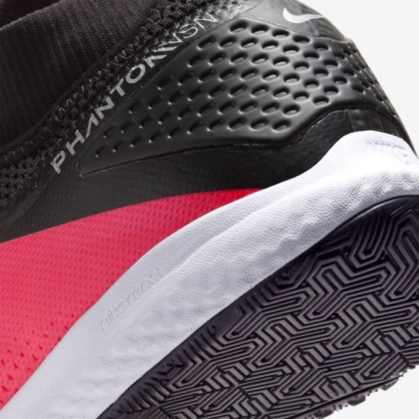 Nike Shoes React Phantom Vision 2 Pro Dynamic Fit IC | Laser Crimson / Black / Metallic Silver