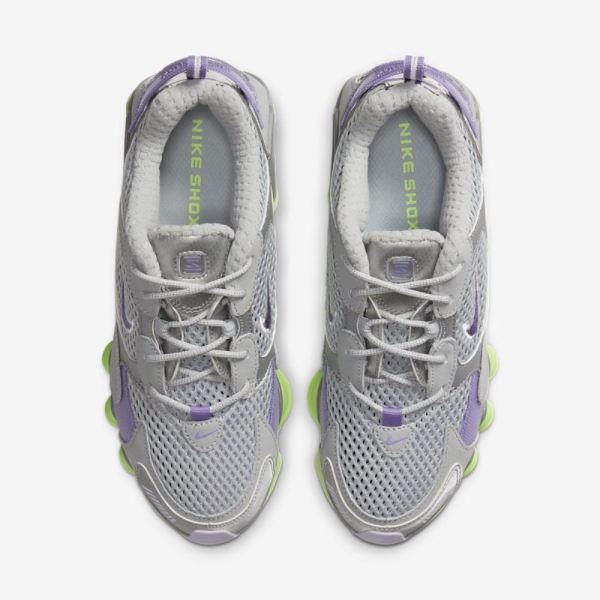 Nike Shoes Shox TL Nova SP | Metallic Platinum / Lime Blast / Atomic Violet / Metallic Silver