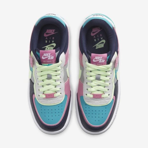 Nike Shoes AF-1 Shadow SE | Light Smoke Grey / Oracle Aqua / Magic Flamingo / Barely Volt