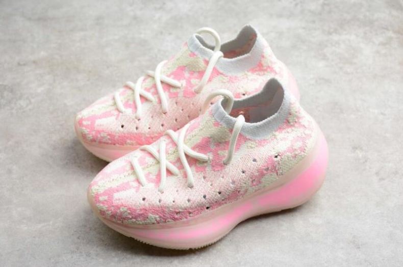 Kids Adidas Yeezy Boost 380 White Pink FV3263